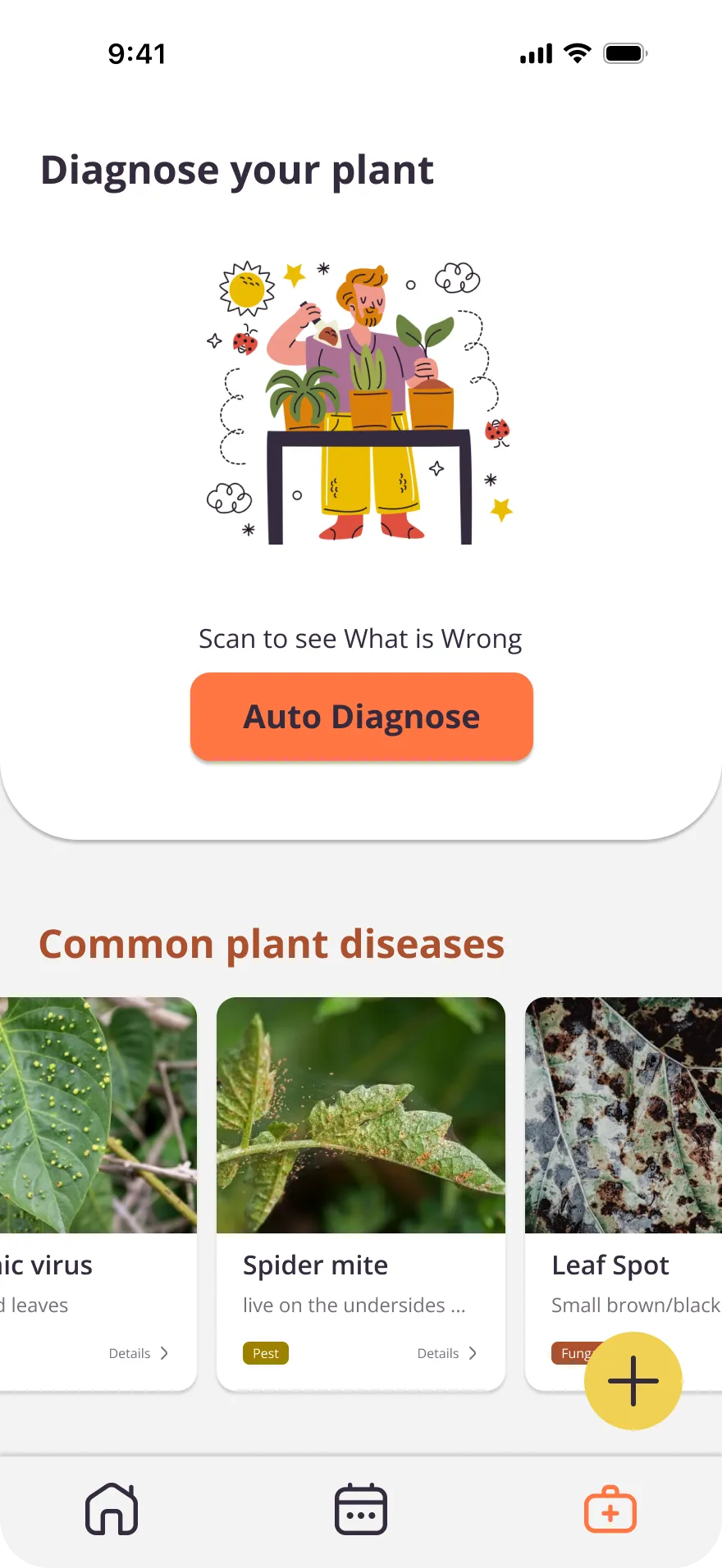 Plantify diagnose screen